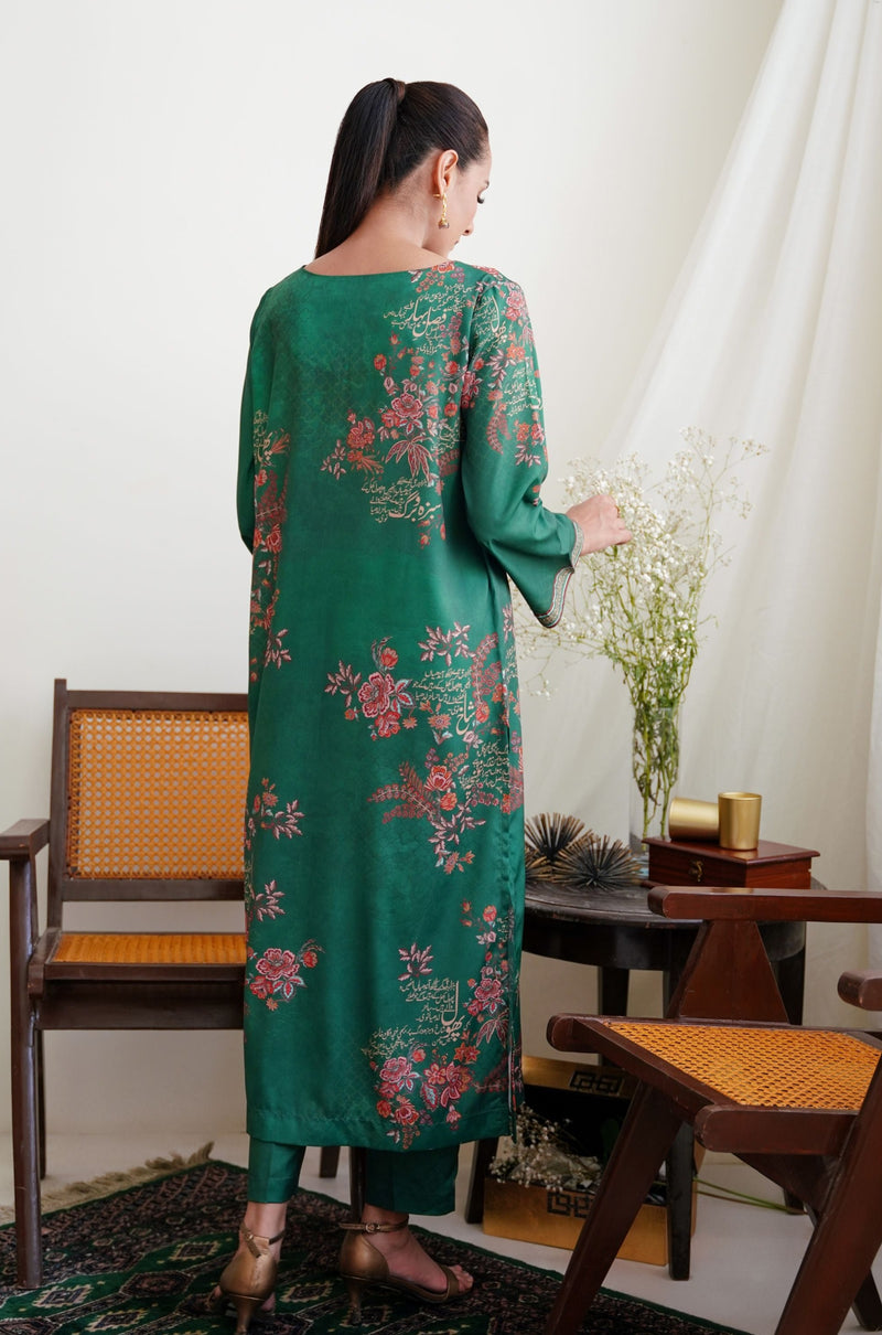 Chaman Co-ord Set - Bottle Green