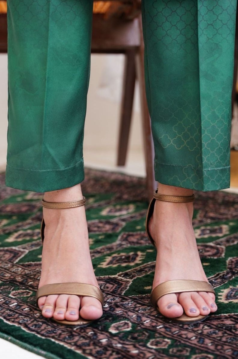 Chaman Co-ord Set - Bottle Green