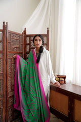 Green & Magenta Bol Odhni