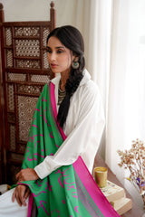 Green & Magenta Bol Odhni