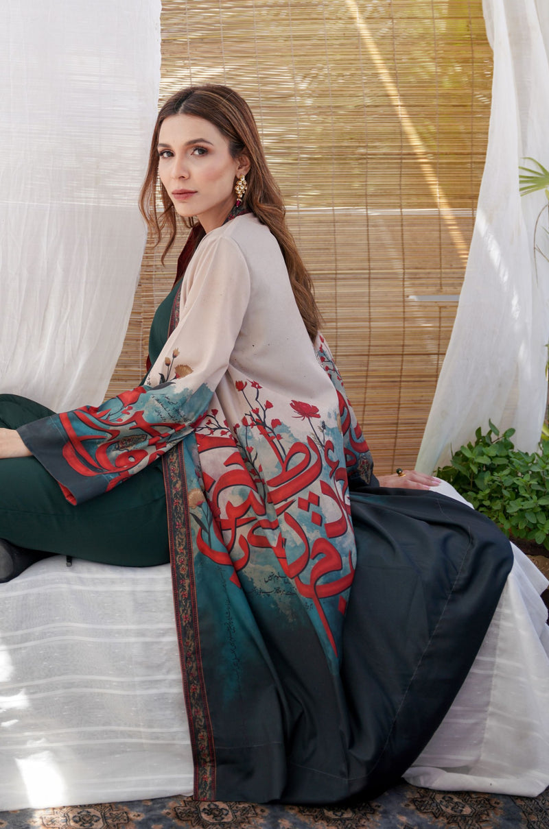 Shades of Forest - Noor Long Shrug