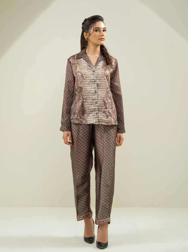 Virsa Co-ord Set - Black Gold