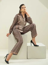 Virsa Co-ord Set - Black Gold