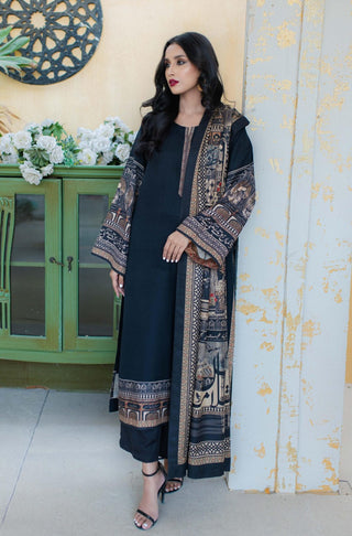 Shopmanto, wear manto, manto clothing brand, manto pakistan, ladies clothing brand, urdu calligraphy clothing, manto black jacquard taj mahal two piece co-ord set with urdu calligraphy and story of mumtaz and shah jahan, manto winter collection, manto jacquard collection, jacquard kurtas