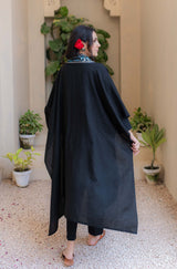 Shahkaar Cape - Black and Teal