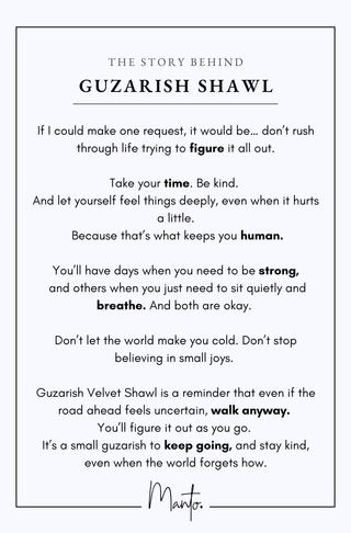 Guzarish Velvet Shawl