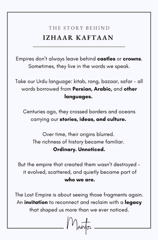 Izhaar Velvet Kaftaan