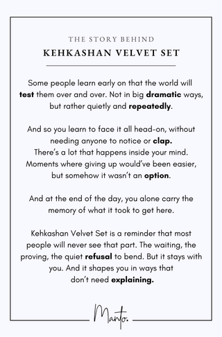 Kehkashan Velvet Set