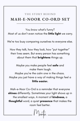 Mah-e-Noor Co-Ord Set