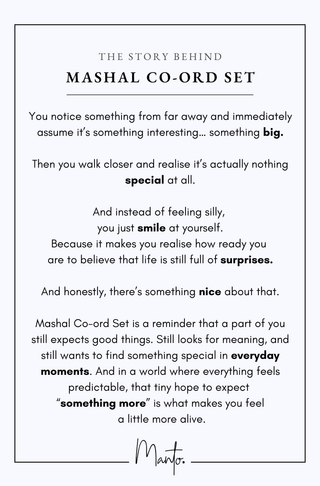 Mashal Co-Ord Set - Blue