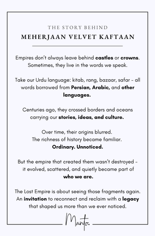 Meherjaan Velvet Kaftaan