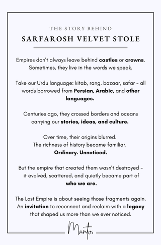 Sarfarosh Velvet Stole