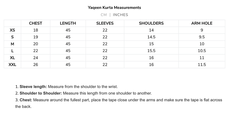 Yaqeen Kurta - Monochrome