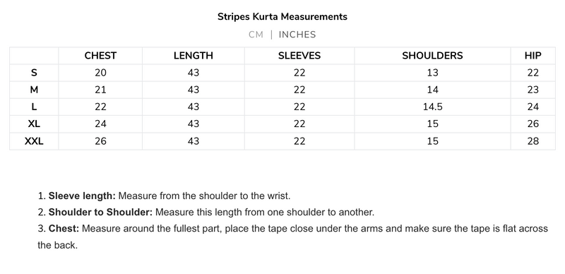 Rangeen Stripes Kurta