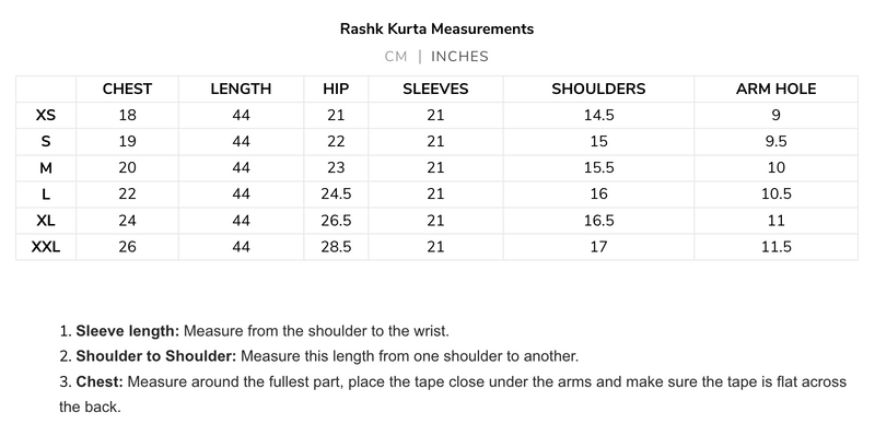 Rashk Kurta - Blue & White