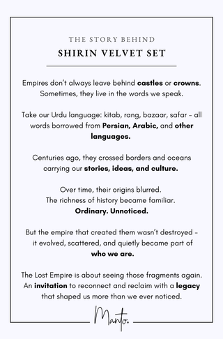 Shirin Velvet Set