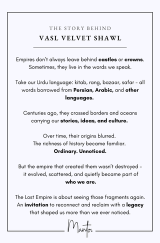 Vasl Velvet Shawl