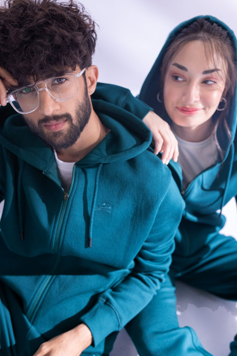Shopmanto, wear manto, pakistan, women, men, ladies, clothing, urdu, calligraphy, hoodies, Zipper, jogger pants, winter wear, karachi, western clothing, manto store, urdu calligraphy clothing, unisex hoodies, unisex winter wear, hoodies in pakistan, hoodies for men, hoodies for women, unisex hoodies, comfort, soft, track suit, deep teal Zipper hoodie, manto logo embroidery on zipper hoodie, comfort revolution