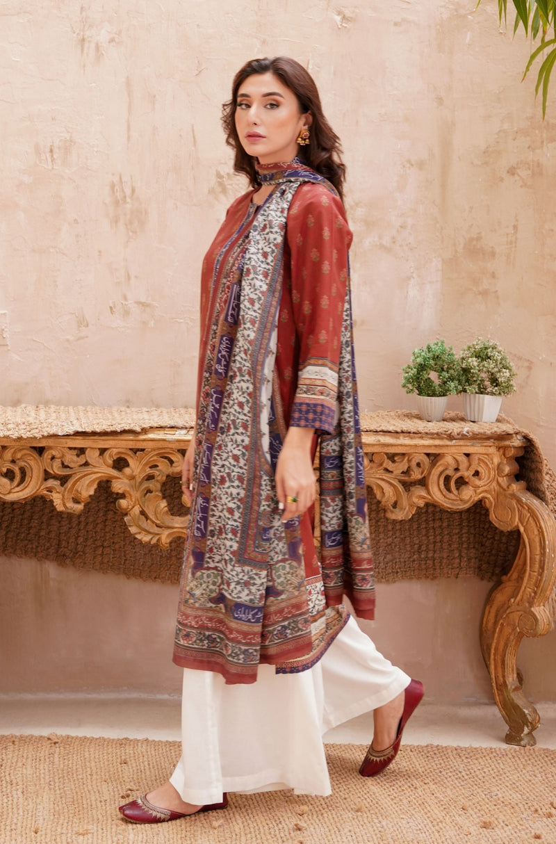 Fitrat Dupatta - Indigo