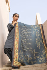 Gumaan Odhni - Shaded Peacock Blue