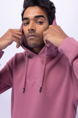 Mauve Pink Pullover Hoodie