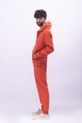 Rust Orange Zipper Hoodie