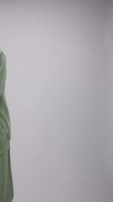 Sage Green Zipper Hoodie