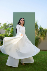 White Anarkali
