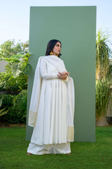White Anarkali