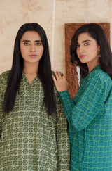 Yaqeen Kurta - Teal Green