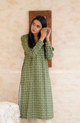 Yaqeen Kurta - Olive Green