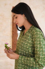Yaqeen Kurta - Olive Green