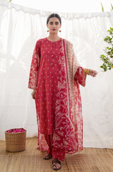Ruby Red -  Vasl Dupatta