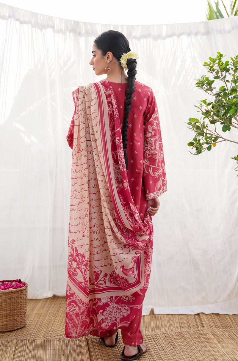 Ruby Red -  Vasl Dupatta