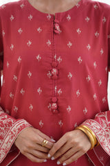 Ruby Red Vasl Set