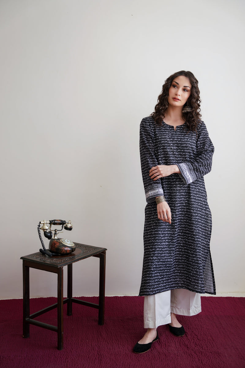 Virsa Kurta - Black