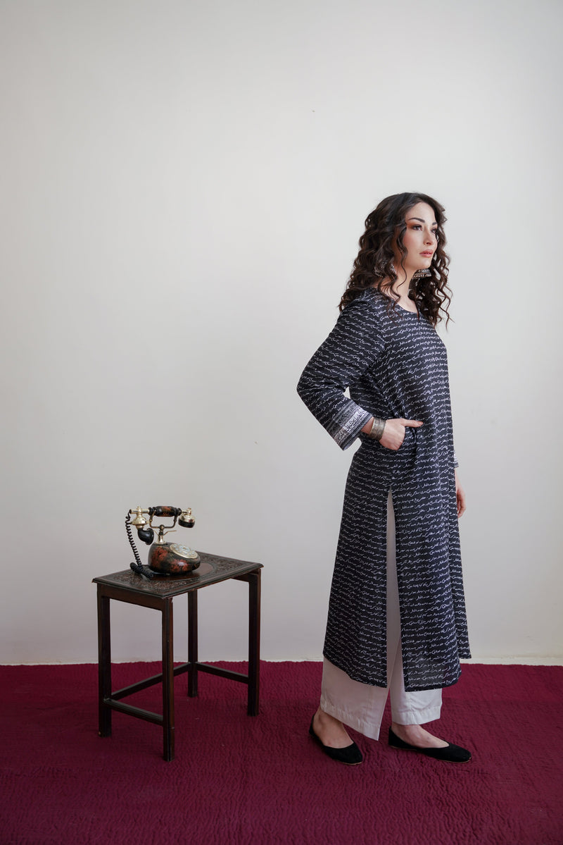 Virsa Kurta - Black