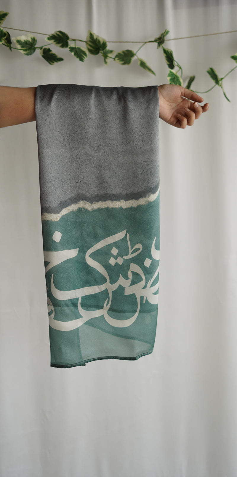 Qalb Scarf - Grey Teal
