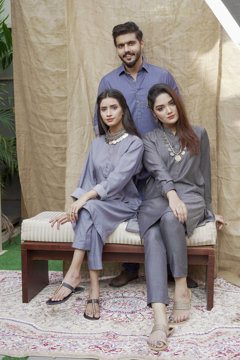 Charcoal Black Sherwani (Women)