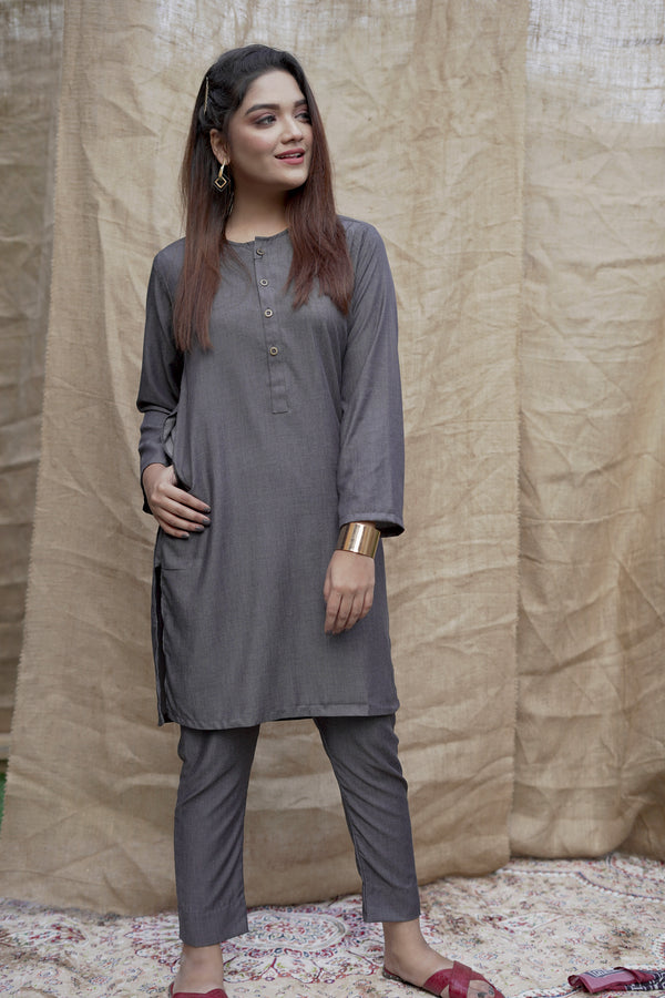Charcoal Black Lucknow (Women)