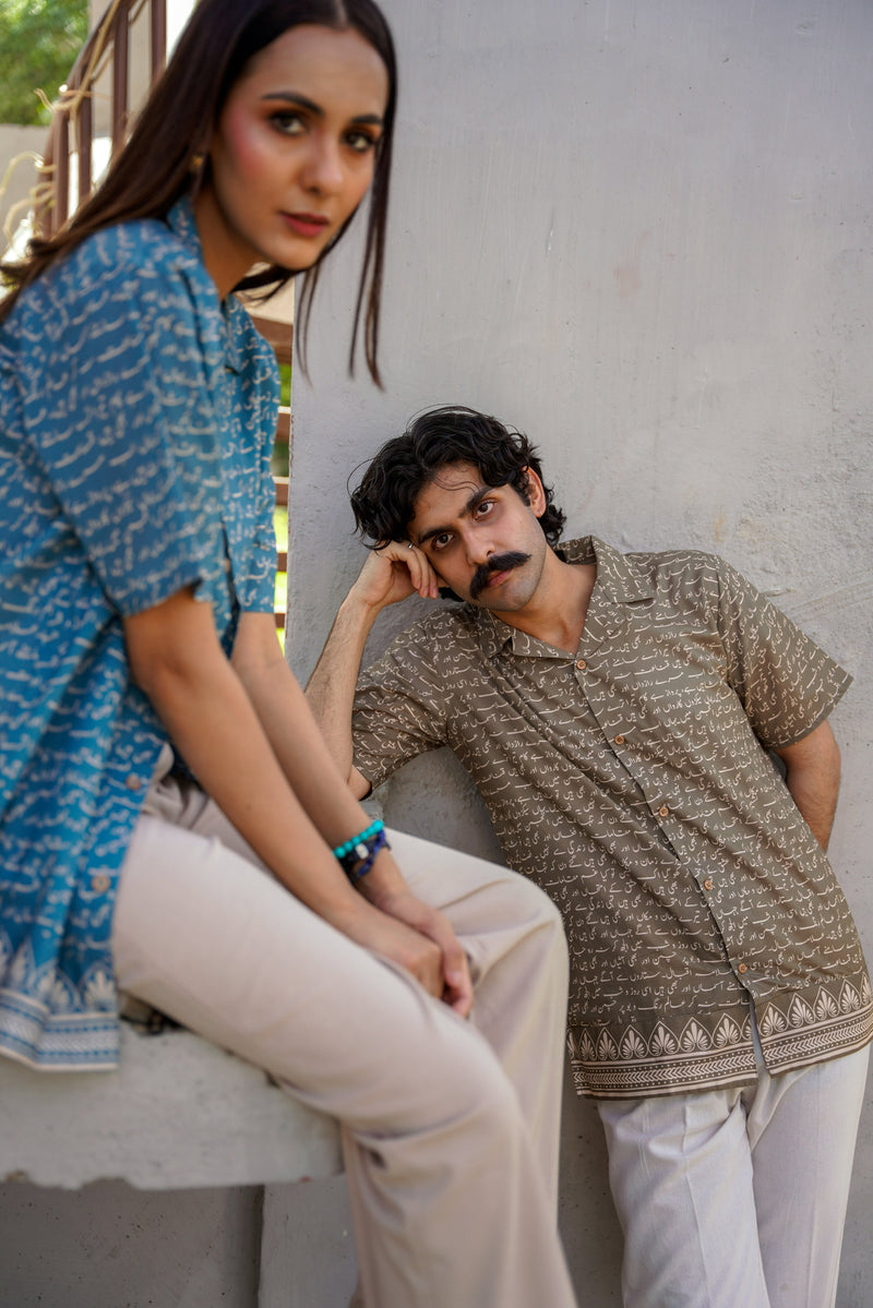Khaki Green Sitaray Shirt