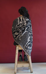 Huroof Scarf - Black