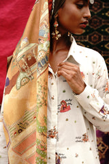 Diwani White Long Shirt