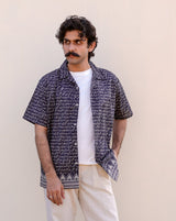 Shopmanto, wear manto, manto clothing brand, manto pakistan, ladies clothing brand, urdu calligraphy clothing, manto urdu calligraphy black sitaray short sleeves shirts