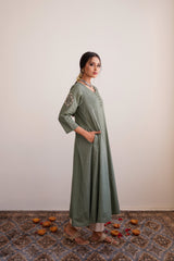 Bottle Green - Raqs Anarkali