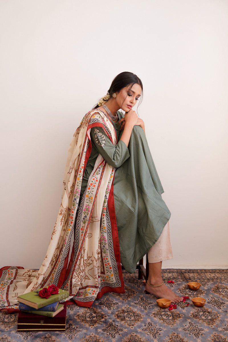 Bottle Green - Raqs Anarkali