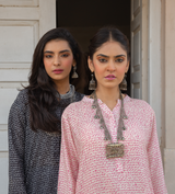 Black With White Text - Khayaal Kurta