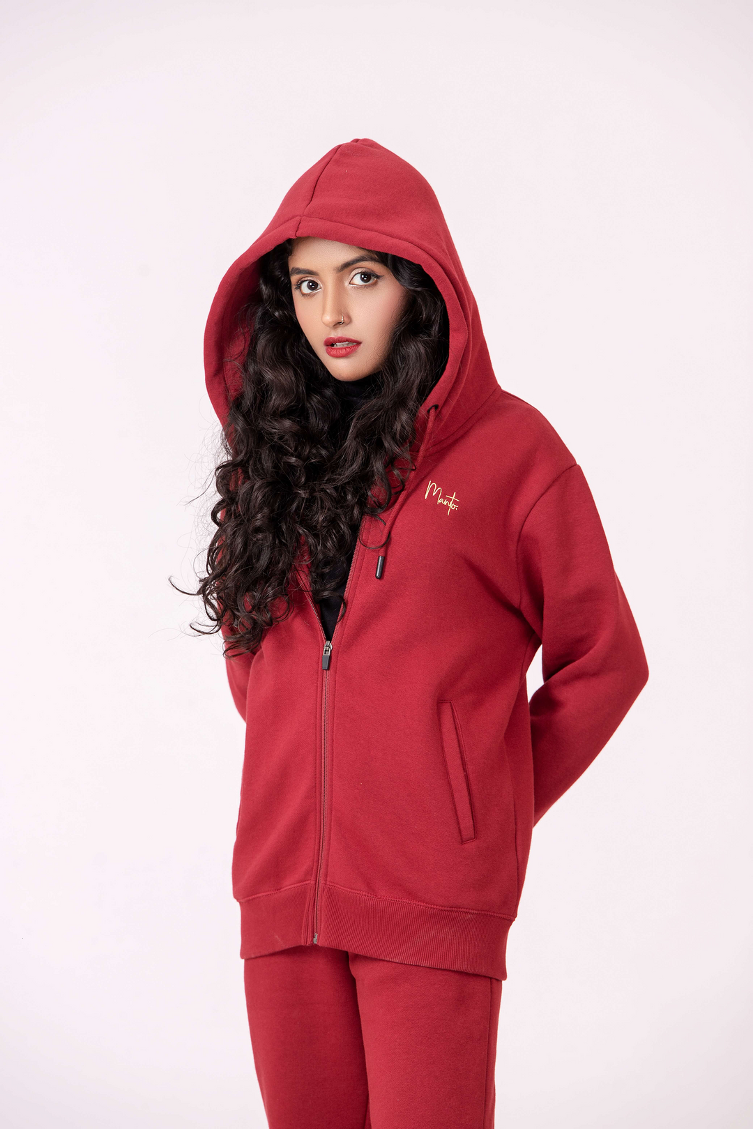 Rhubarb Red Hoodie - Women