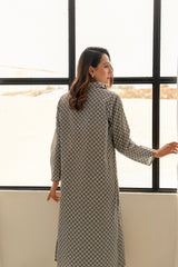 Black & White- Manto Blocks Co-Ord Set