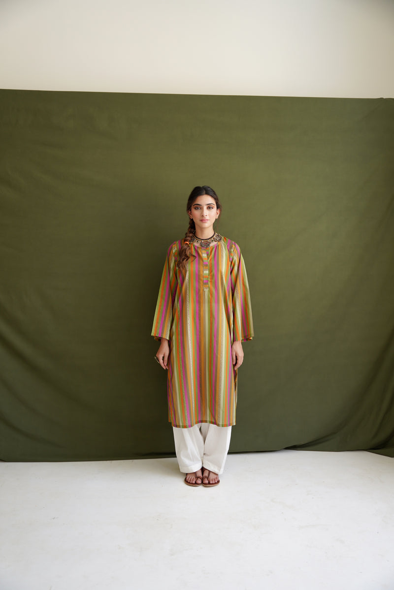 Dhanak Stripes Kurta